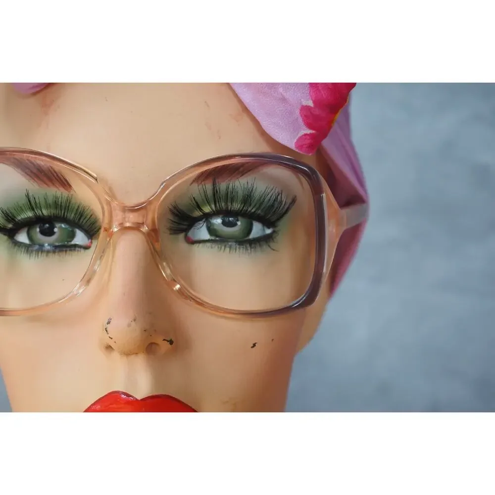 Vintage 1970s Eyeglasses Grandma Chic Boho Festival NOS Jackie O USA 53-15